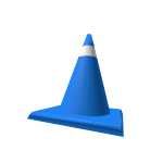Blue Traffic Cone
